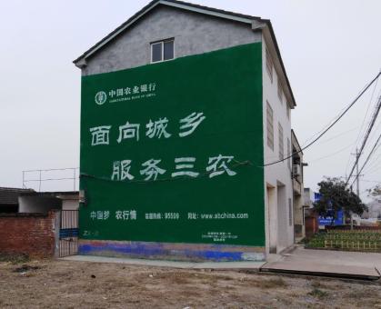 汝南为什么制作墙体广告