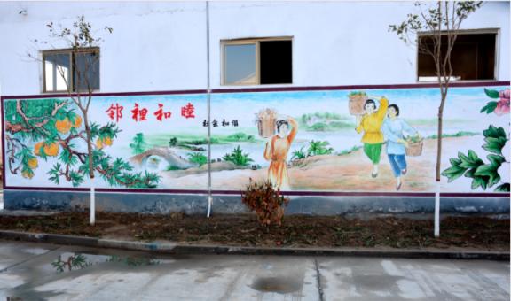 汝南乡镇文化墙 乡风文明焕发新活力